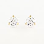 3-Prong Martini Stud Earrings w/ Pushback