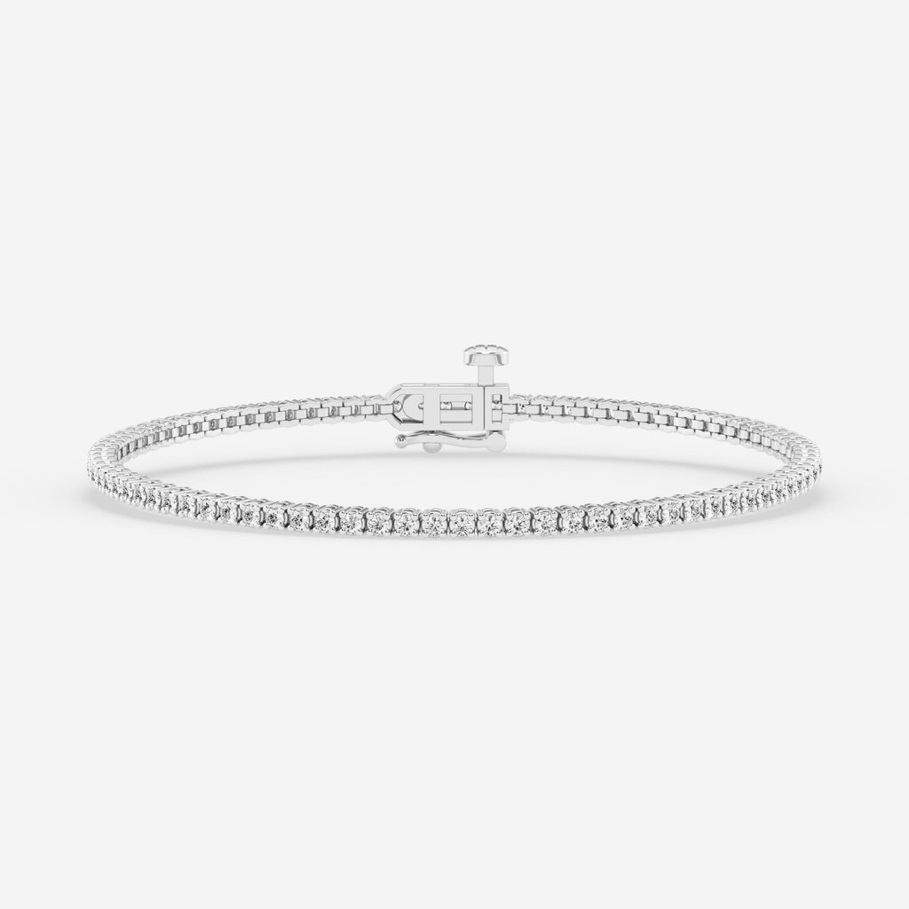 4-Prong Basket Tennis Bracelet