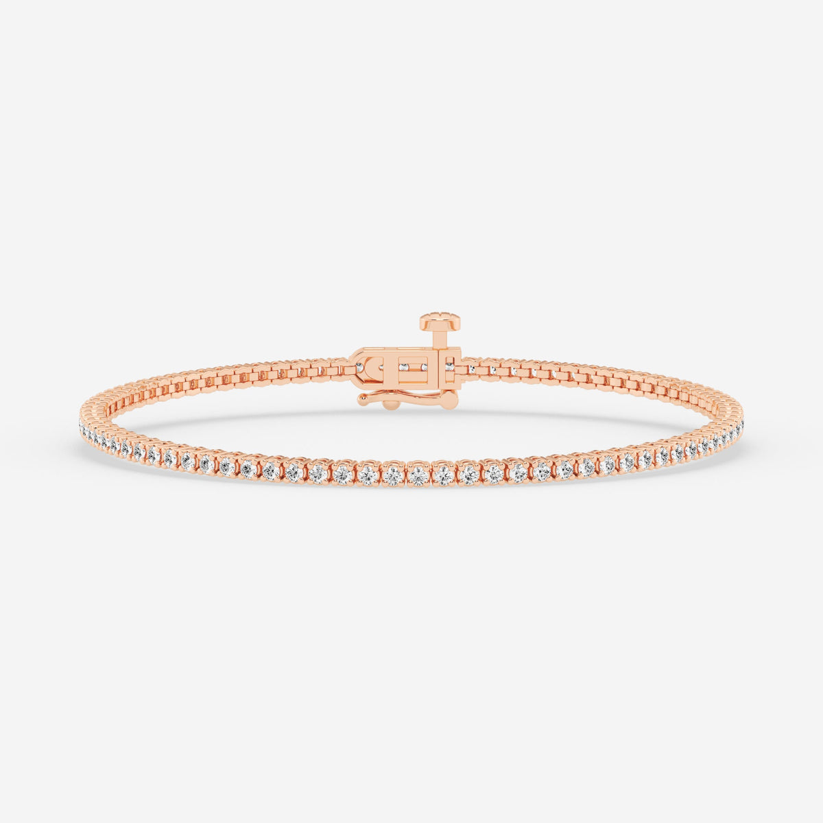 4-Prong Basket Tennis Bracelet