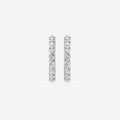 Shared 2-Prong Circle Hoop Earrings w/ Hinged-Backs