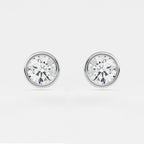 Bezel Set Diamond Martini Stud Earrings