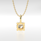 4-Prong Basket Solitaire Pendant