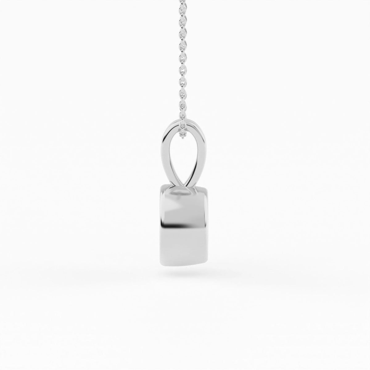Full Bezel Circle Solitaire Pendant