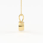 Full Bezel Circle Solitaire Pendant