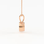 Full Bezel Circle Solitaire Pendant