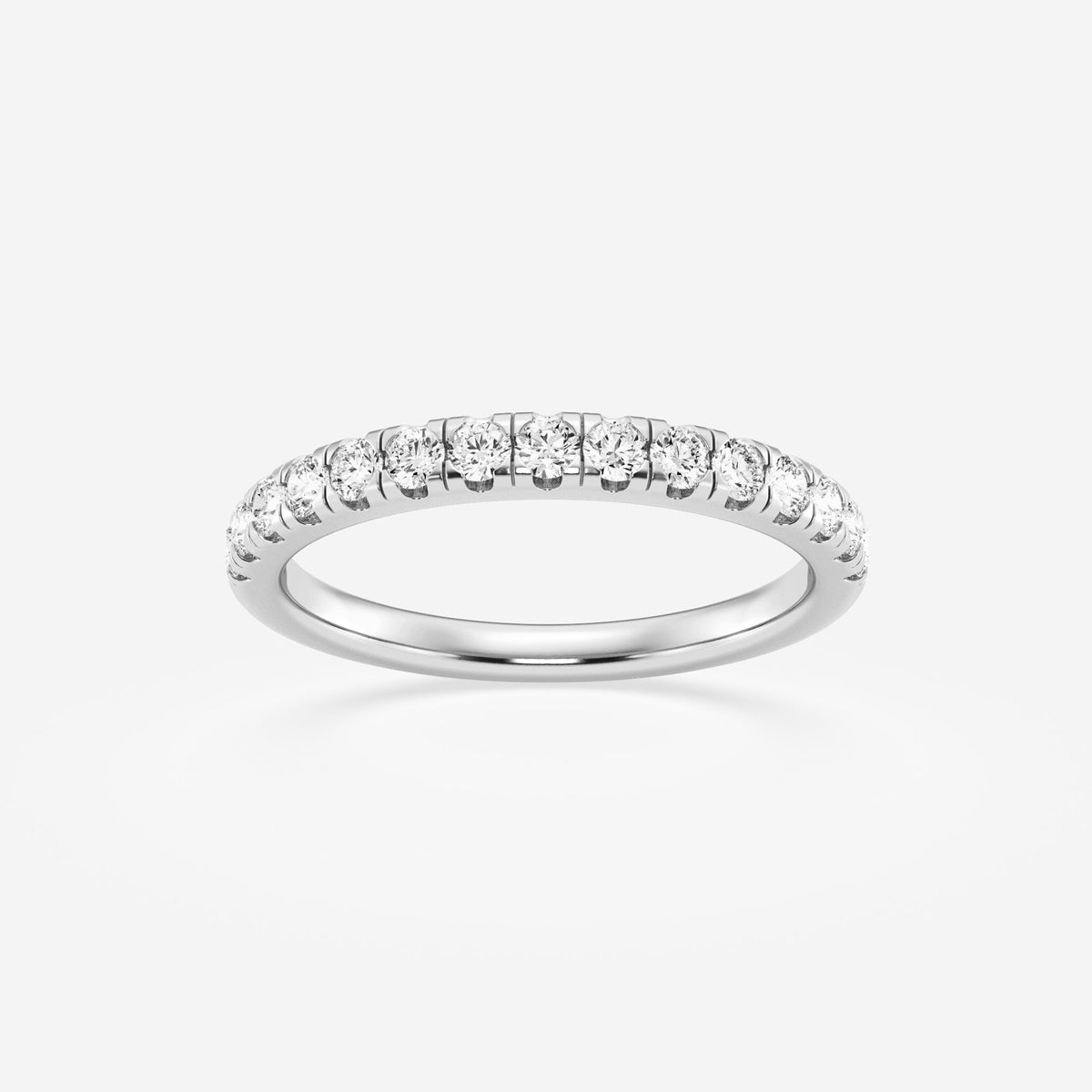 Micro-Pave Stackable Ring Wedding Band