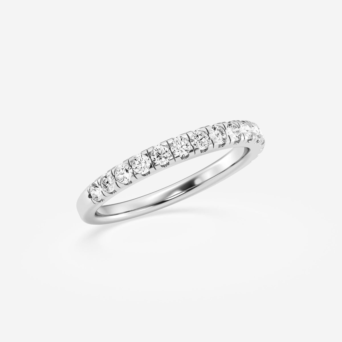 Micro-Pave Stackable Ring Wedding Band