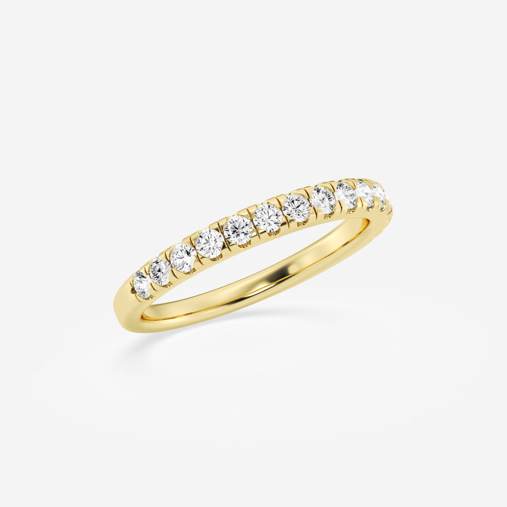 Micro-Pave Stackable Ring Wedding Band