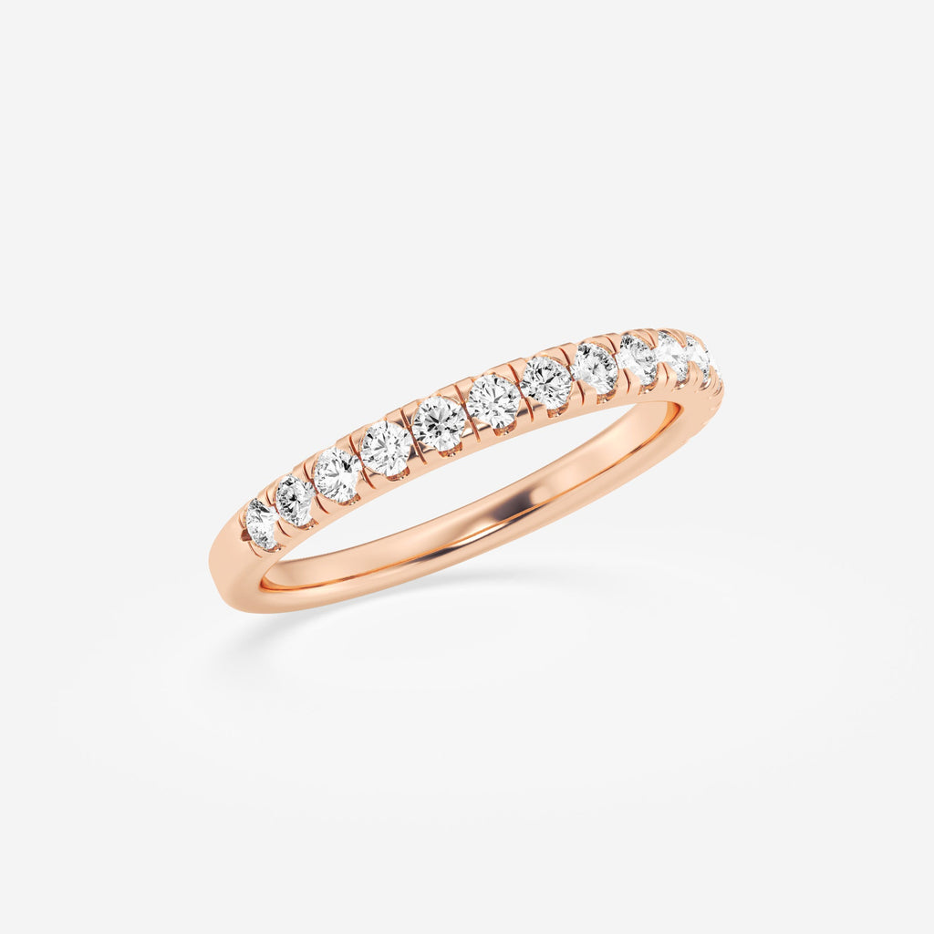 Micro-Pave Stackable Ring Wedding Band
