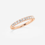 Micro-Pave Stackable Ring Wedding Band