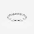 Micro-Pave Stackable Ring Wedding Band in 14K Rose Gold
