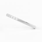 Micro-Pave Stackable Ring Wedding Band