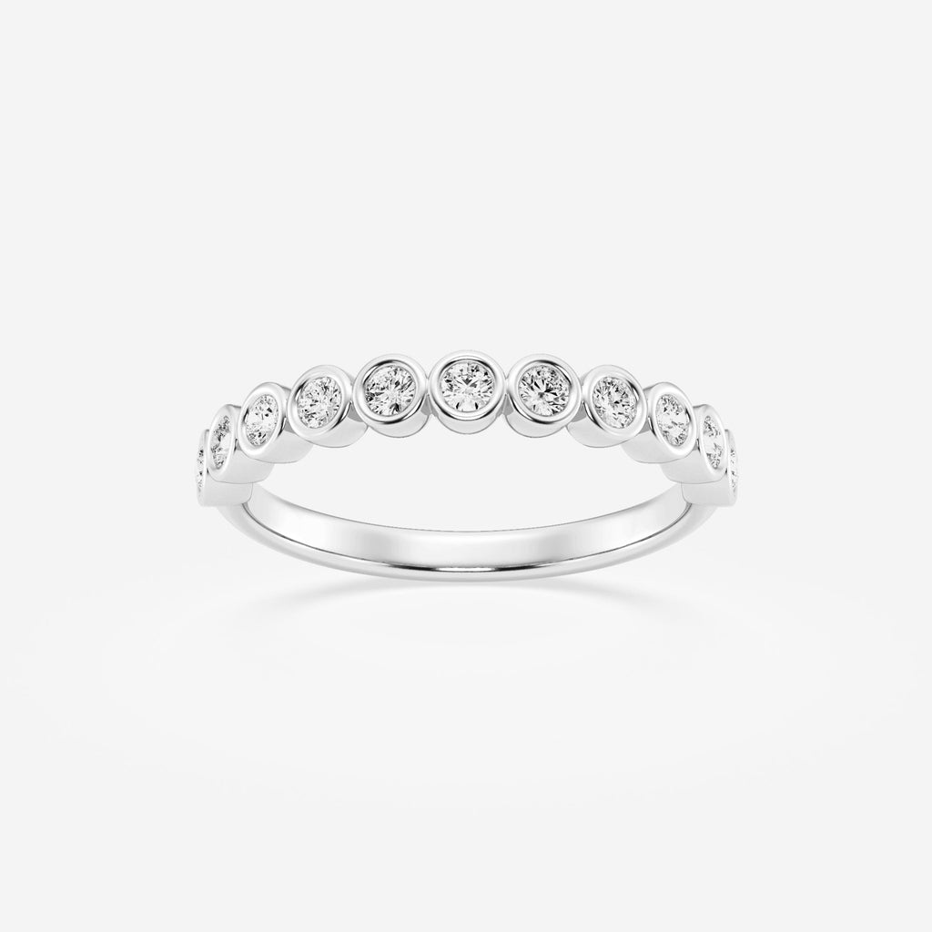 Full Bezel Stackable Ring Wedding Band