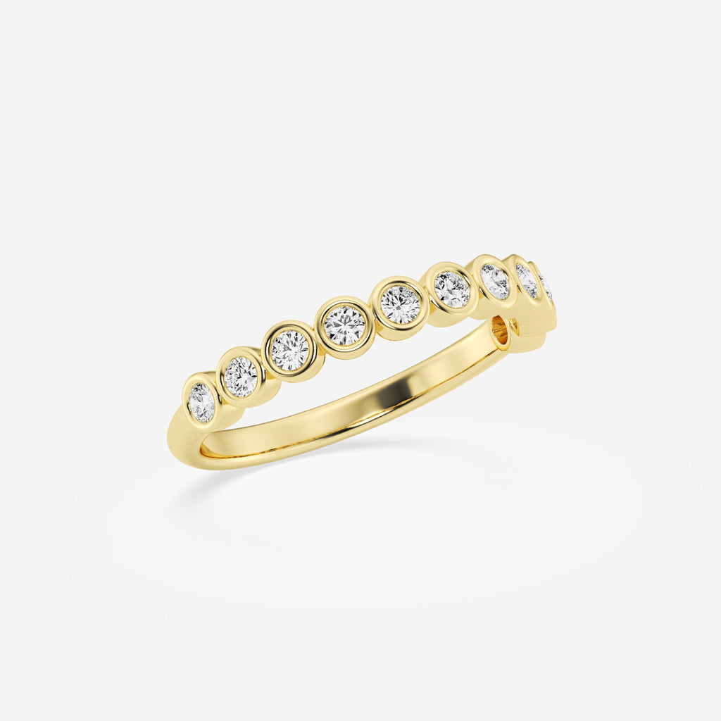 Full Bezel Stackable Ring Wedding Band
