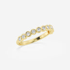 Full Bezel Stackable Ring Wedding Band