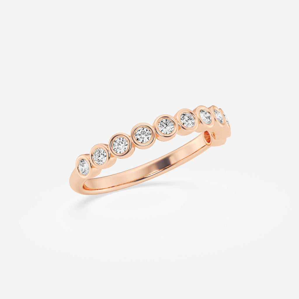 Full Bezel Stackable Ring Wedding Band