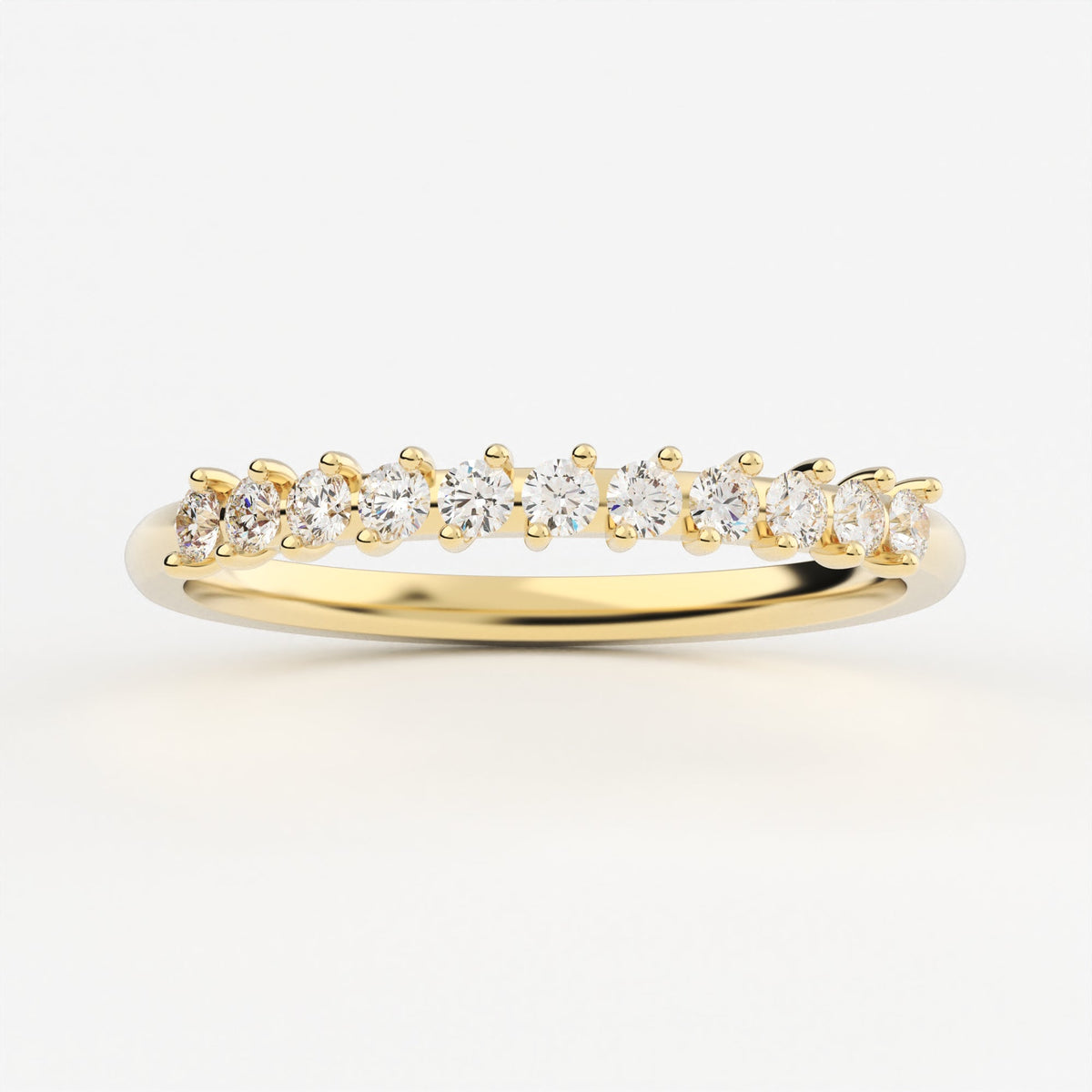 2-Prong Stackable Ring Wedding Band