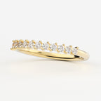 2-Prong Stackable Ring Wedding Band