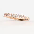 2-Prong Stackable Ring Wedding Band