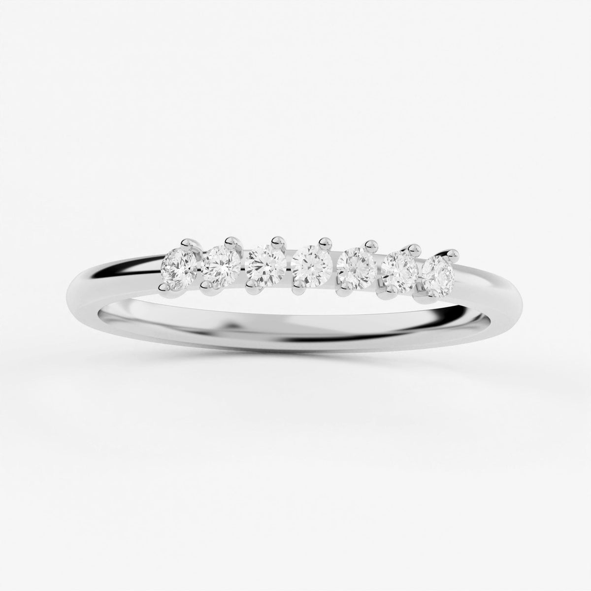 2-Prong Stackable Ring Wedding Band