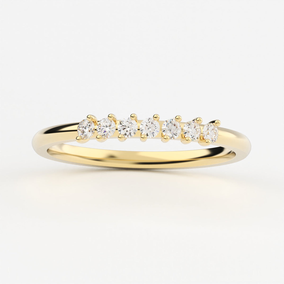 2-Prong Stackable Ring Wedding Band