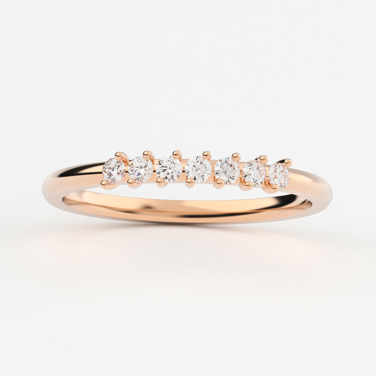 2-Prong Stackable Ring Wedding Band