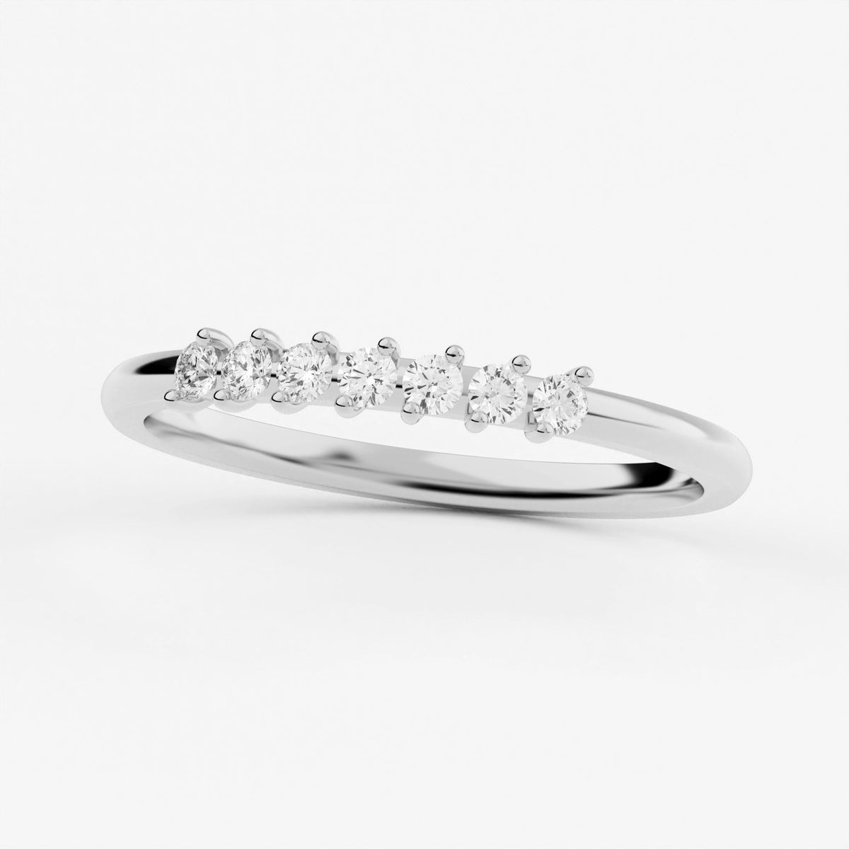 2-Prong Stackable Ring Wedding Band