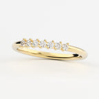 2-Prong Stackable Ring Wedding Band