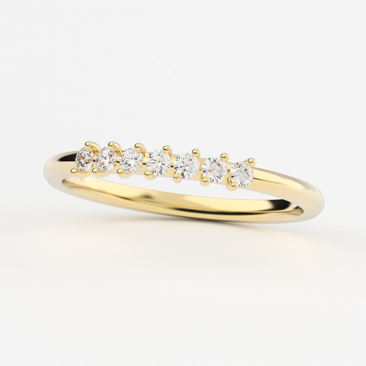 2-Prong Stackable Ring Wedding Band