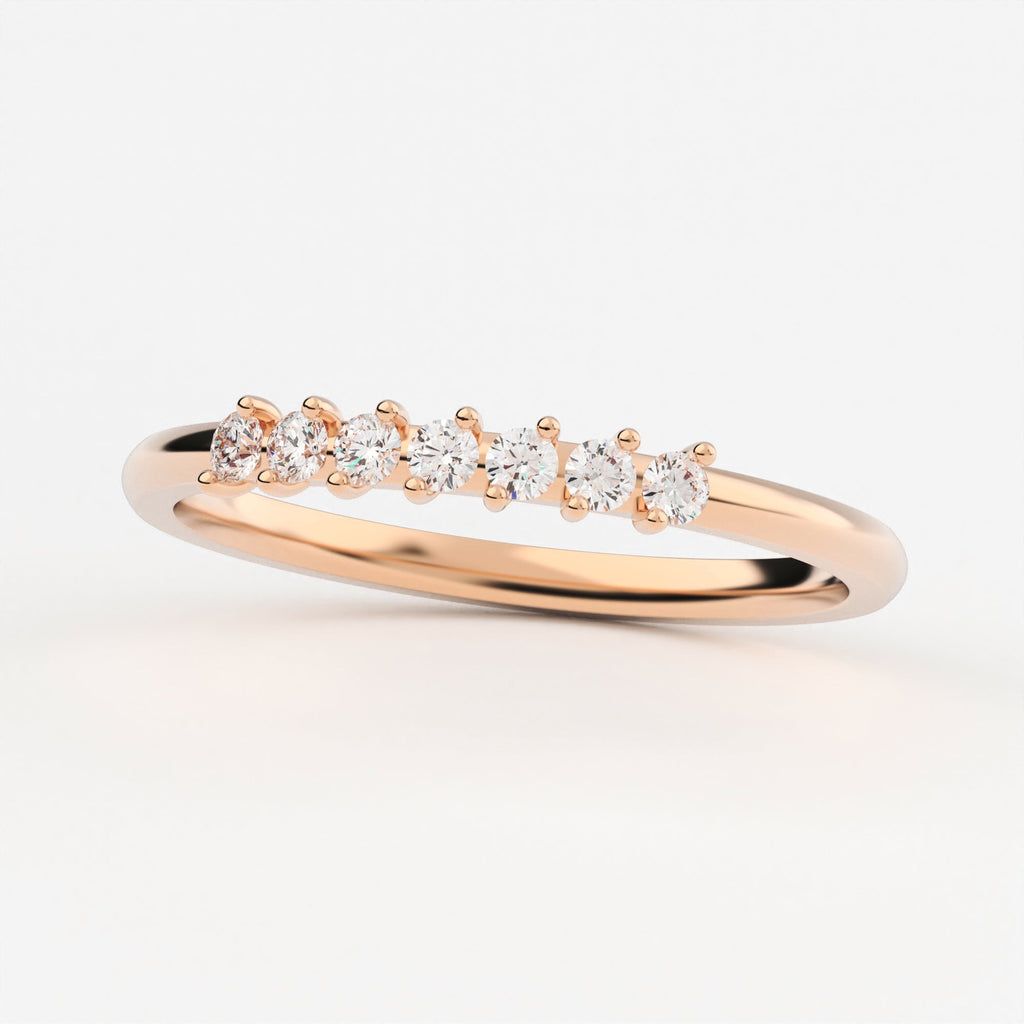 2-Prong Stackable Ring Wedding Band