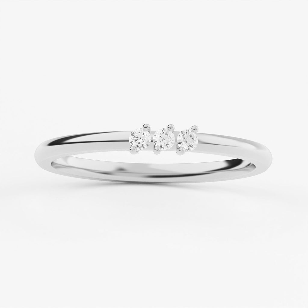 2-Prong Stackable Ring Wedding Band