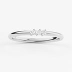 2-Prong Stackable Ring Wedding Band