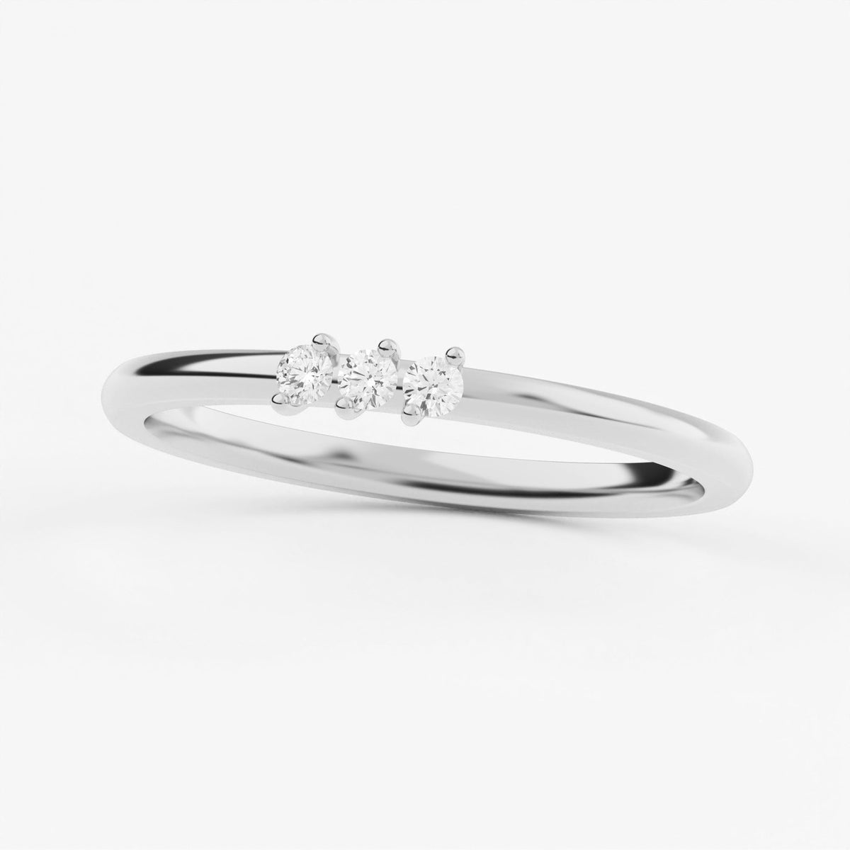 2-Prong Stackable Ring Wedding Band