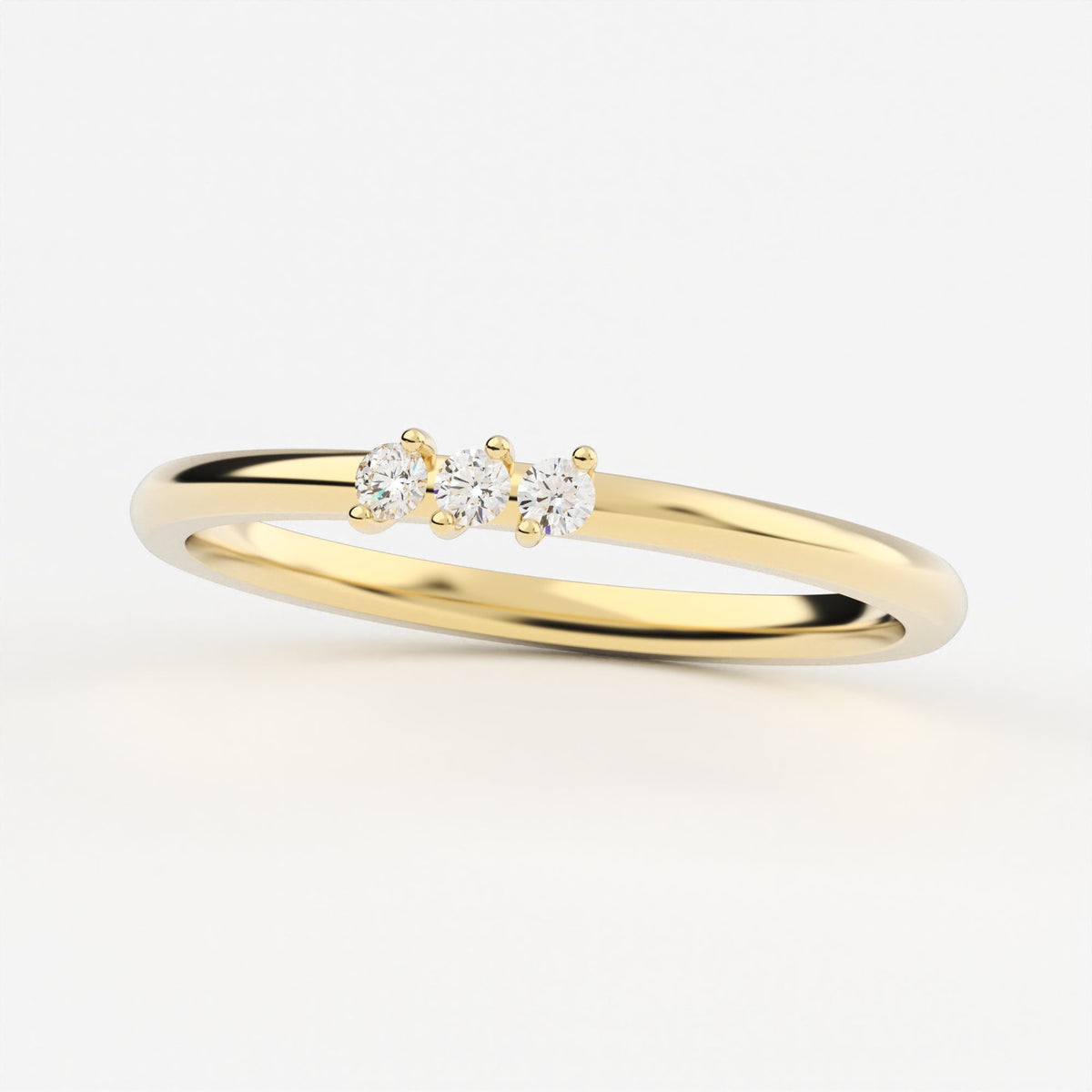 2-Prong Stackable Ring Wedding Band