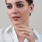2-Prong Stackable Ring Wedding Band