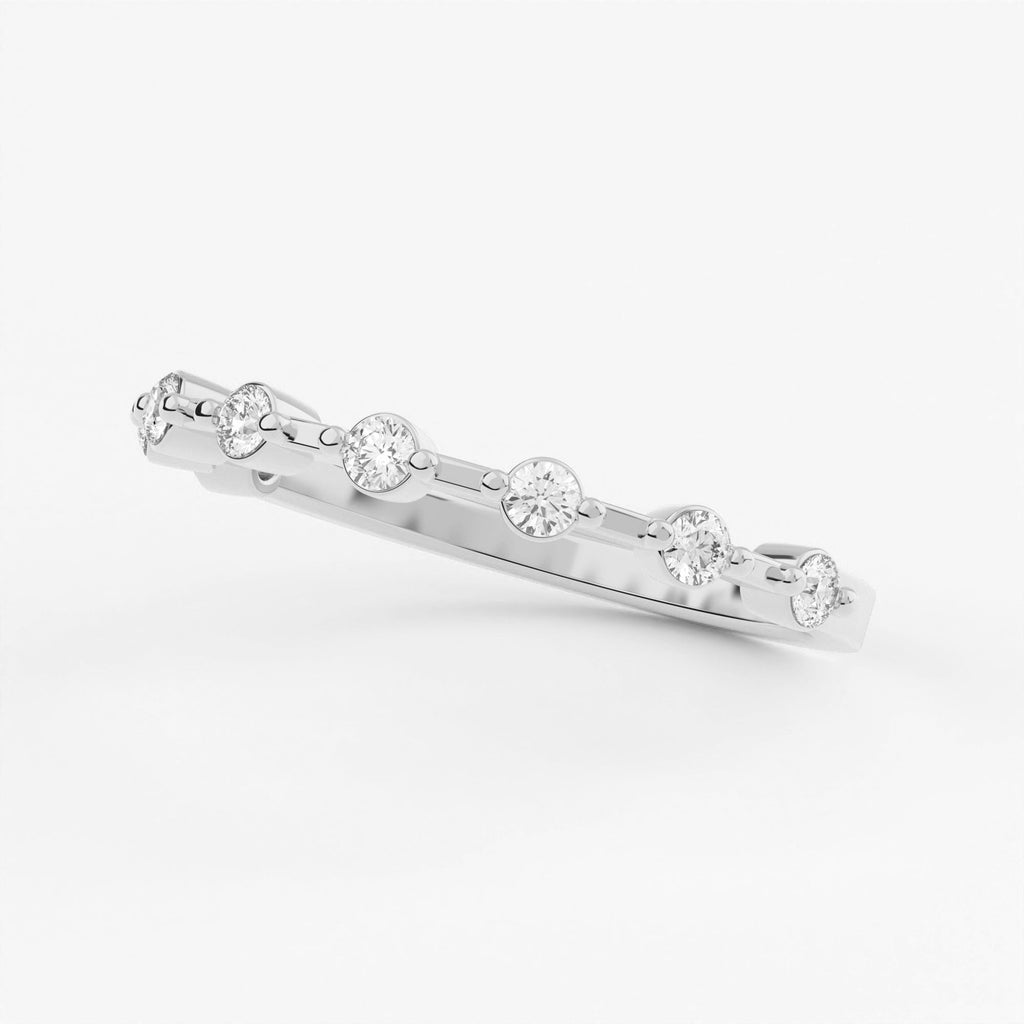 2-Prong Stackable Ring Wedding Band