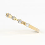 2-Prong Stackable Ring Wedding Band