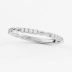2-Prong Twist-Rope Stackable Ring Wedding Band