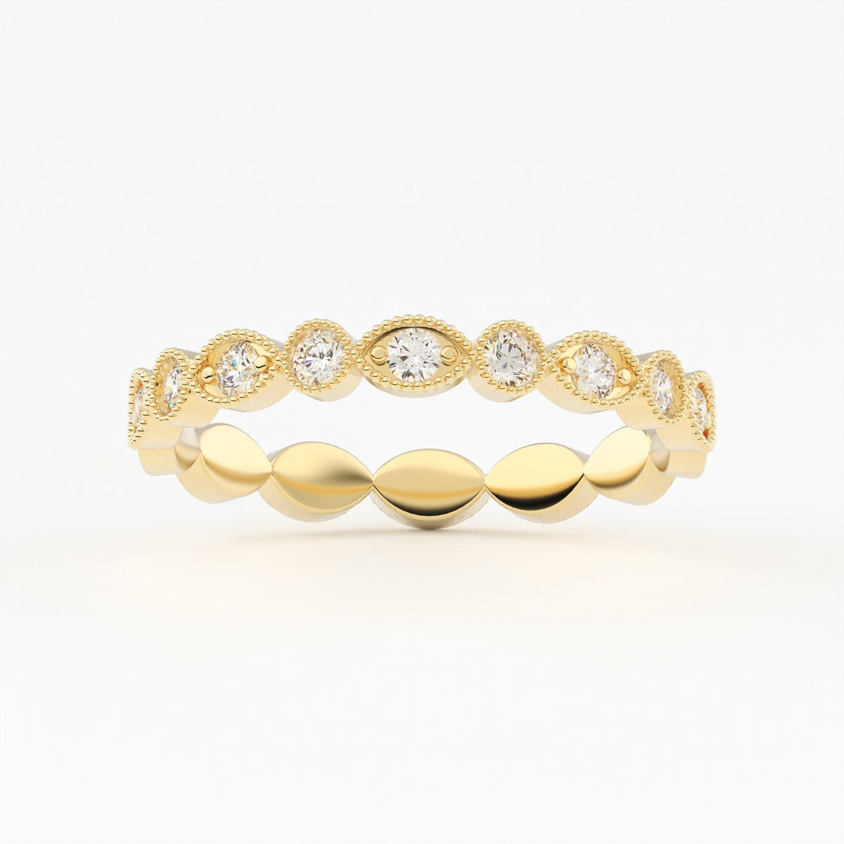 Petite Pave Lab Grown Diamond Stackable Wedding Band