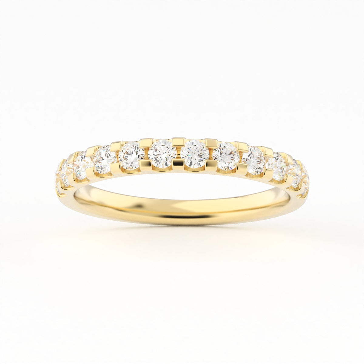 Half Eternity wedding Lab Grown diamond band