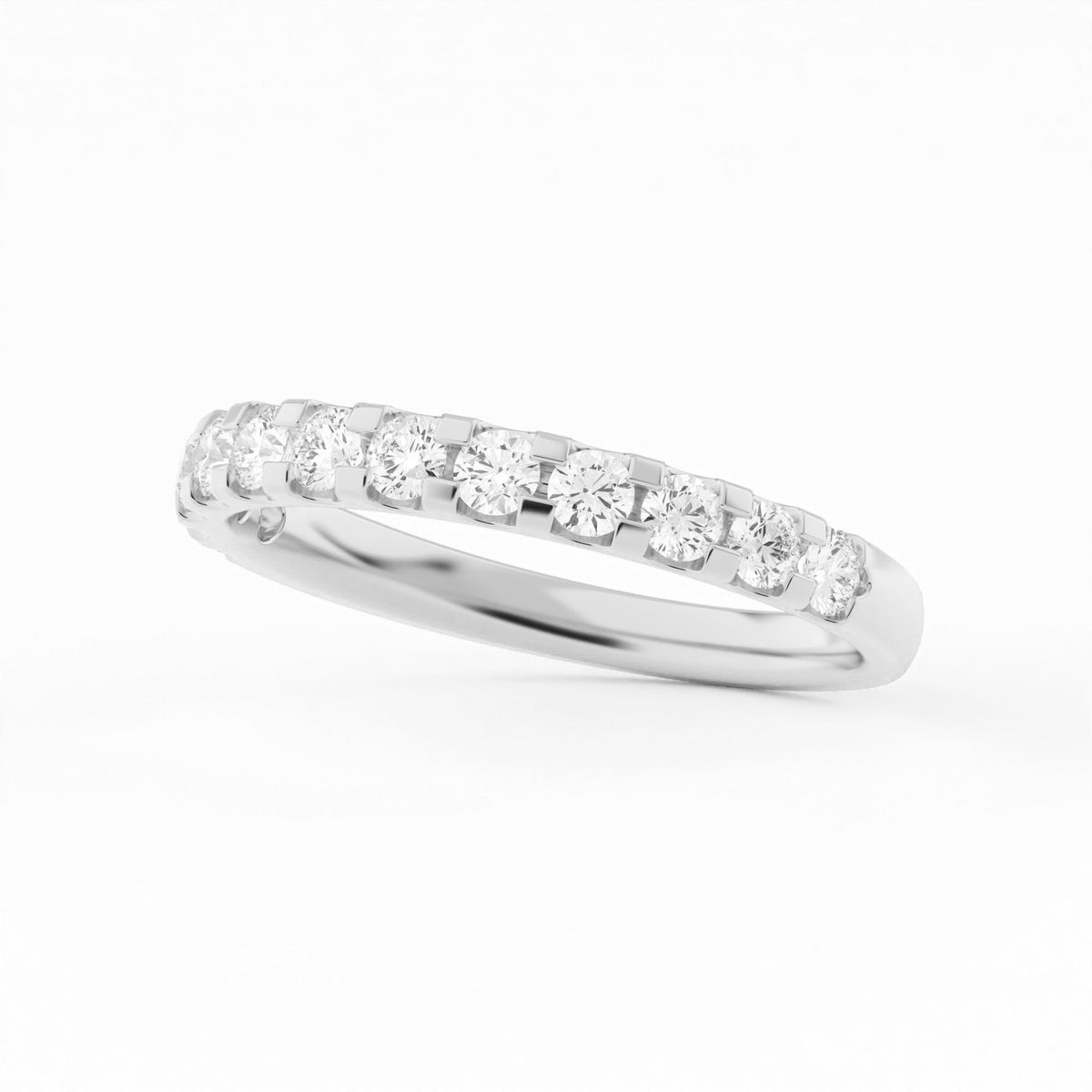 Half Eternity wedding Lab Grown diamond band