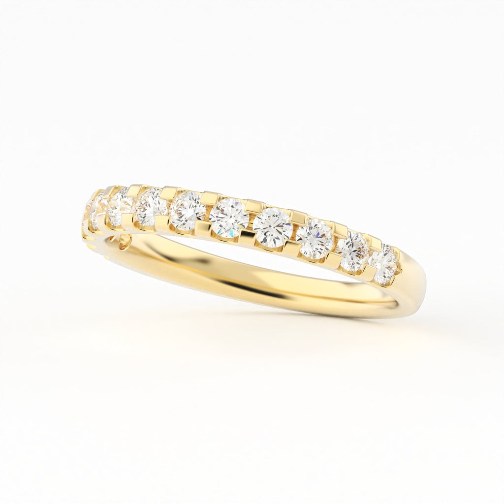 Half Eternity wedding Lab Grown diamond band