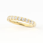 Half Eternity wedding Lab Grown diamond band