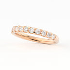 Half Eternity wedding Lab Grown diamond band