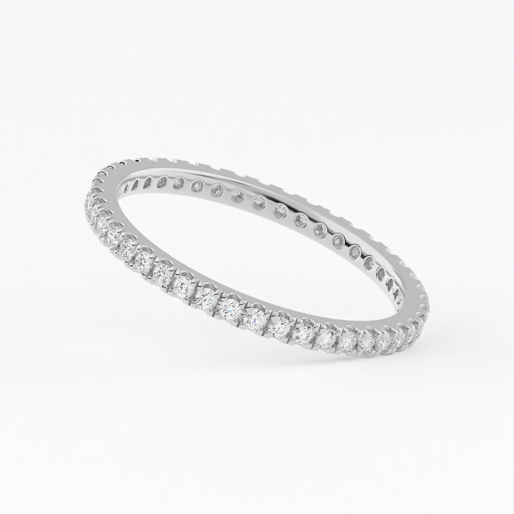 Classic Full Eternity wedding Lan Gorwn Diamond Band