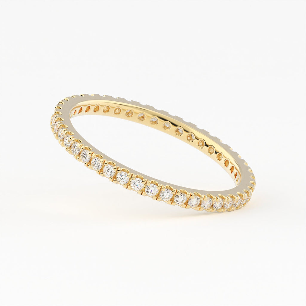 Classic Full Eternity wedding Lan Gorwn Diamond Band