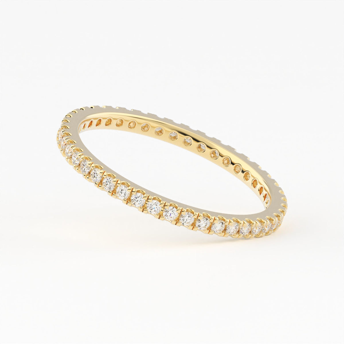 Classic Full Eternity wedding Lan Gorwn Diamond Band