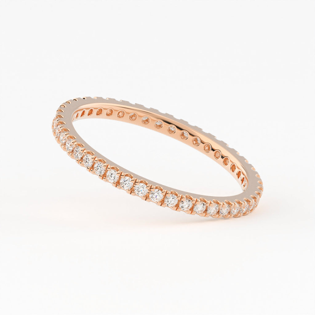 Classic Full Eternity wedding Lan Gorwn Diamond Band