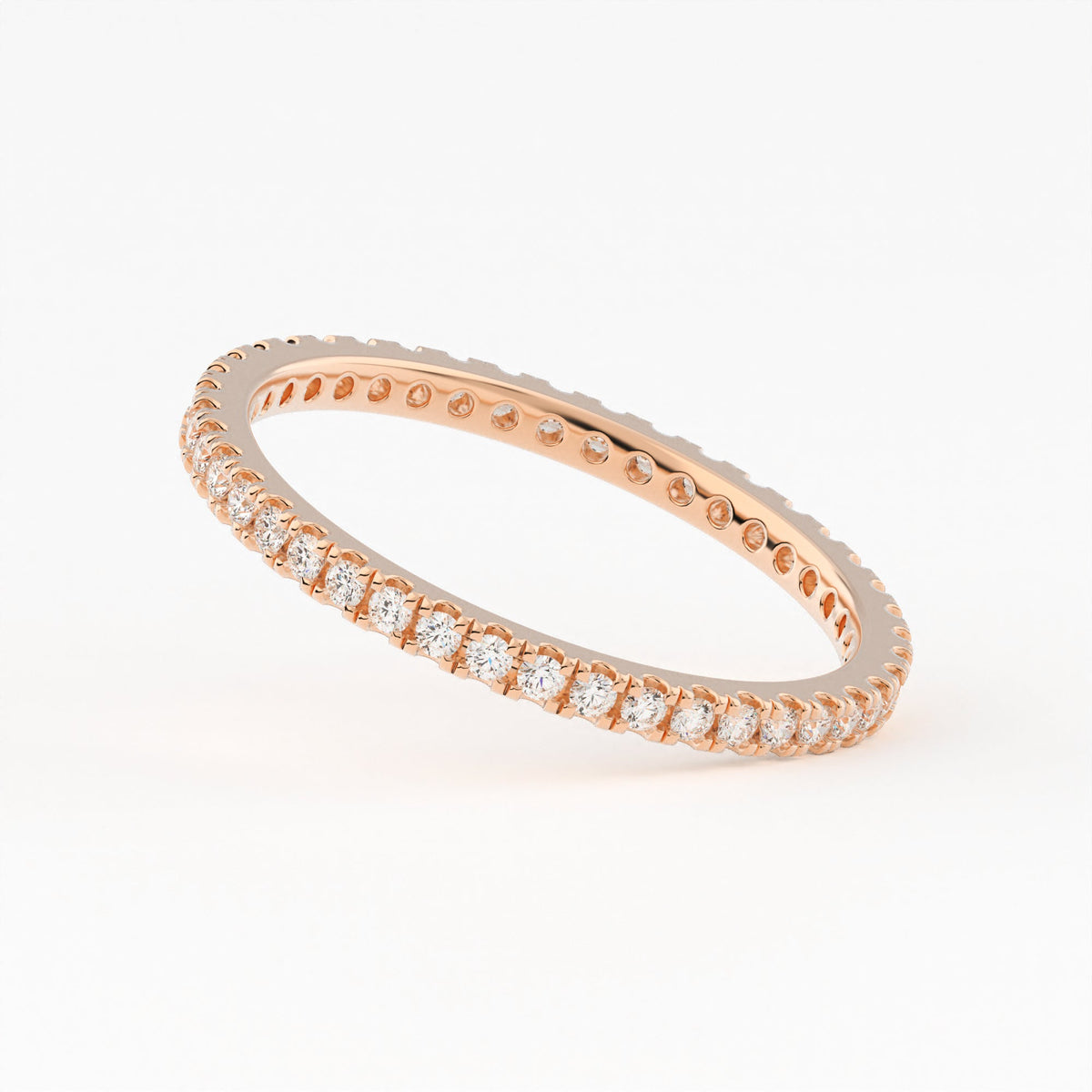 Classic Full Eternity wedding Lan Gorwn Diamond Band