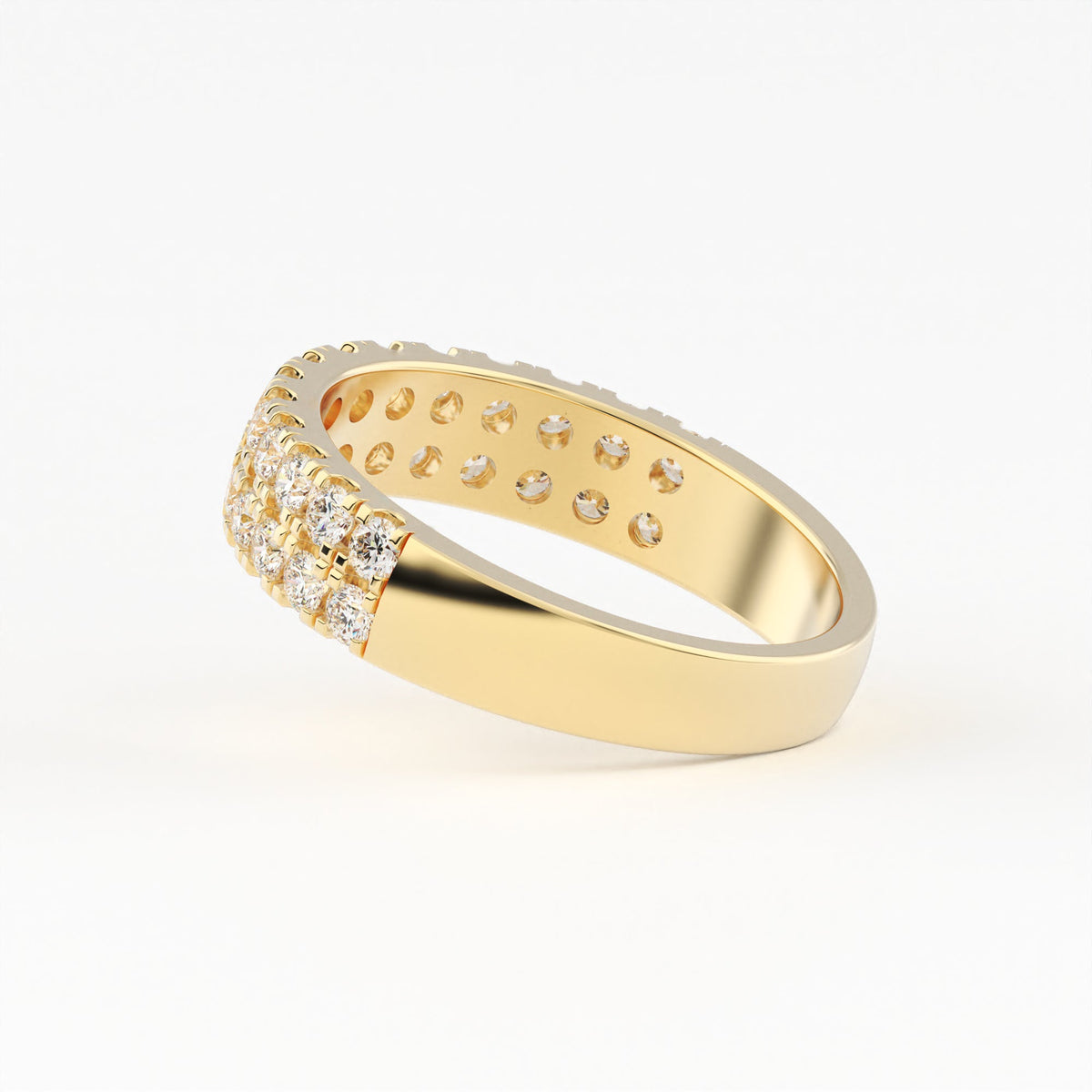 Double Row Anniversary Lab Grown Diamond Ring